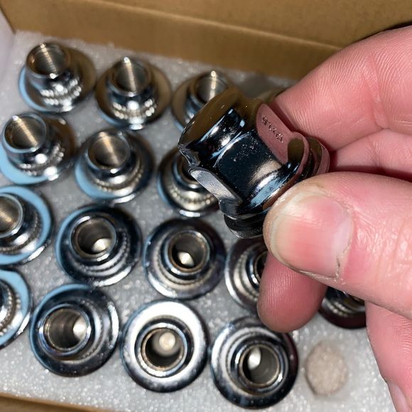 Brand New - MIKKUPPA M12x1.5 Lug Nuts Set of 24pcs Hex 13/16'' (21mm) Chrome - Picture 5 of 16